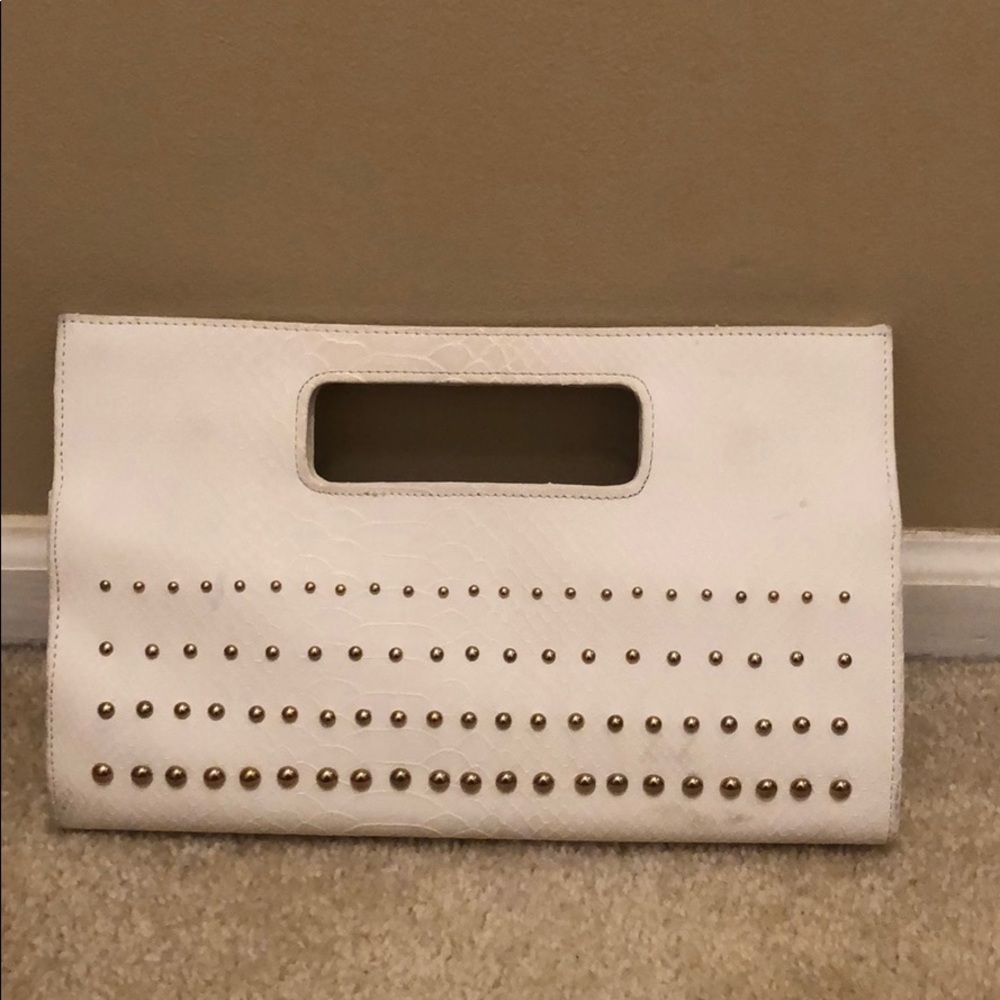 Charming Charlie White Clutch Bag